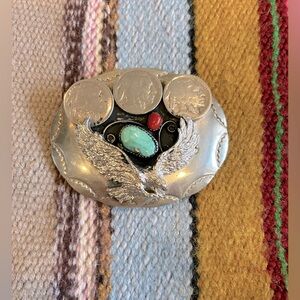Vintage buffalo nickel belt buckle